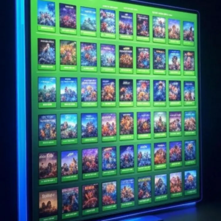 Biblioteka cyfrowych gier z widocznymi platformami i kluczami aktywacyjnymi